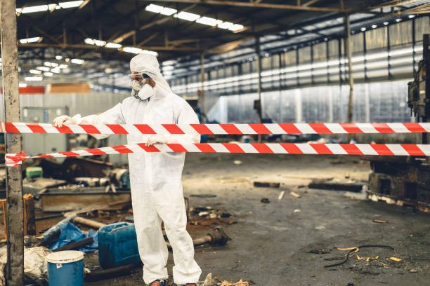 Professional Biohazard technician working in Marbury, MD